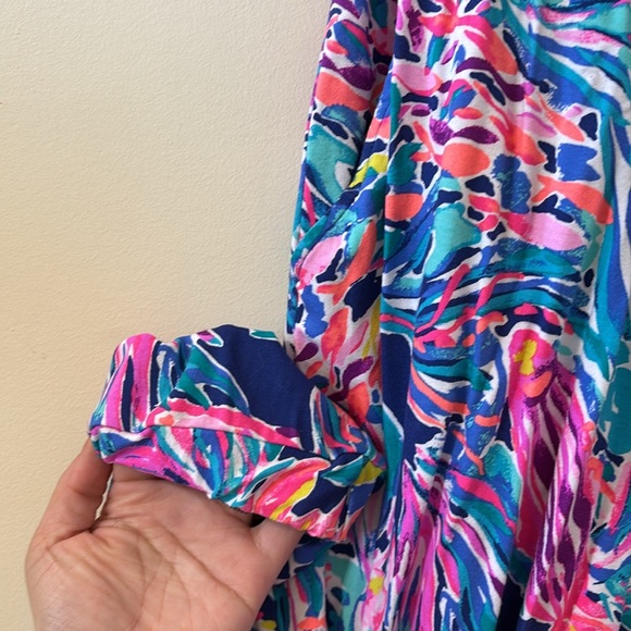 Lilly Pulitzer Ailsie Jumpsuit True Blue Seas Size Medium - Picture 8 of 10